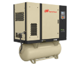 Oil flooded rotary screwcompressor